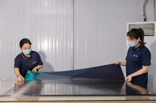 Actex’s carbon fiber sheet production process-2 Actex's carbon fiber sheet production process-2